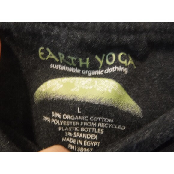 Earth Yoga Women's Athletic Leggings Dark Gray Size Large - Picture 4 of 4